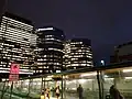 Commerce Place at dusk