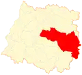Location of the San Clemente commune in the Maule Region