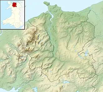 Llyn Parc is located in Conwy