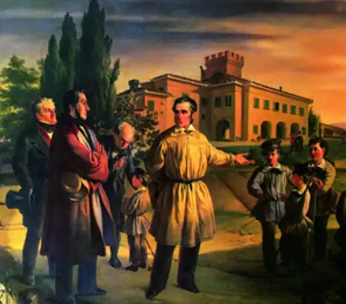 Cosimo Ridolfi con i figli