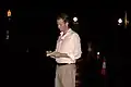 CNN Reporter Dan Rivers prepares his news report. However, the feeds within the country itself were blocked off, as well as most internet service providers.