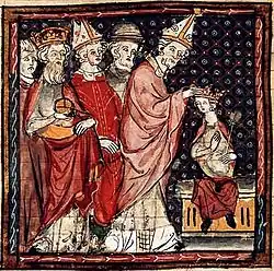 Miniature from an illuminated manuscript