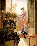 Estudio para el balcón (1889).73 x59,5&nbsp;cm.