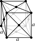 Face-centered cubic crystal structure for lead