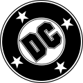 1977–2005, aka the "DC Bullet" (first era logo)