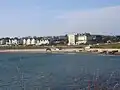 Falmouth Hotel, Gyllyngvase, from Castle Drive.