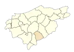 Location of Aïn Kerma within El Taref Province