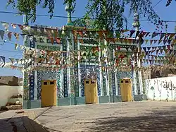 Painted mosque in Dadu