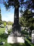Daniel H. Wells's grave marker