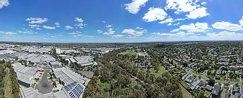 Darebin Creek, alongside Northland and its surrounds