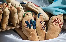 Bread guaguas in Ecuador