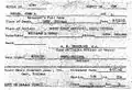 Reverse of Death Certificate for John Otto Siegel (With errors)