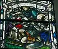 St Oswald shown having been killed in the Battle of Maserfield.