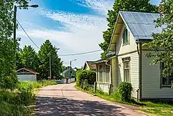A village center