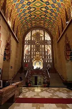 Interior of the Guardian Building (originally the Union Trust Building) in Detroit, Michigan (1928)