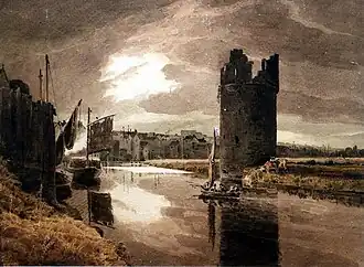 The Devil's Tower near King Street Gates – Evening (undated), Norfolk Museums Collections[note 8]