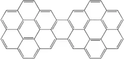 Structural formula of dicoronylene
