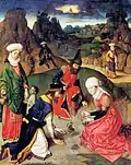 Upper right door: The Gathering of the Manna