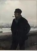 Portrait of a fisherman, 1890 by Dionisio Baixeras i Veraguer