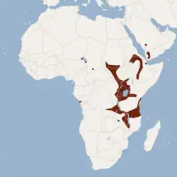 Map of range