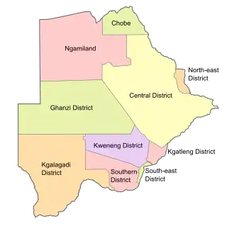 Botswana Map
