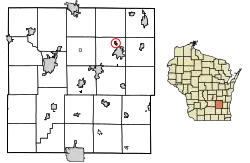 Location of Kekoskee in Dodge County, Wisconsin