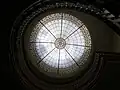 Window at the top of the staircase