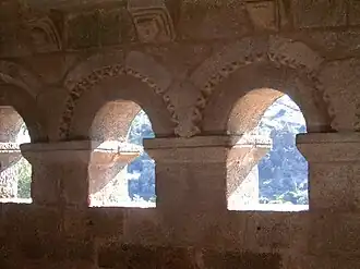 Details of the windows inner frame.