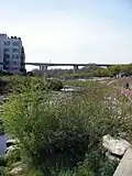Looking downstream to the Capital Region First Ring Expressway
