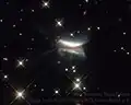 Infrared image of the disk with Hubble.