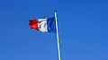 French flag in the military cemetery