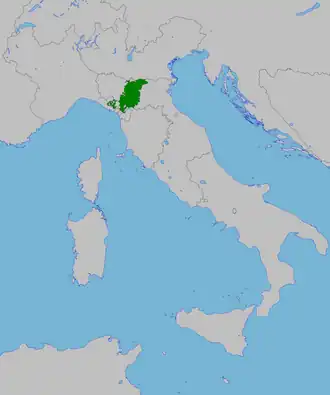 The Duchy of Modena and Reggio in 1815