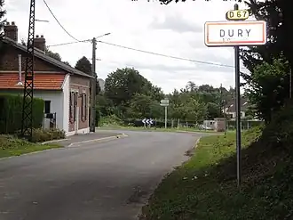 The road into Dury