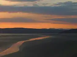 Dusk at the shore