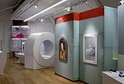 The upstairs gallery of the museum
