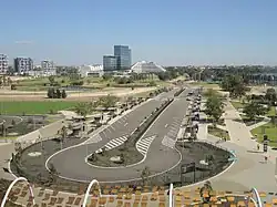 Perth Stadium Bus Station, consisting of 22 stands and currently serviced by nine Transperth bus routes