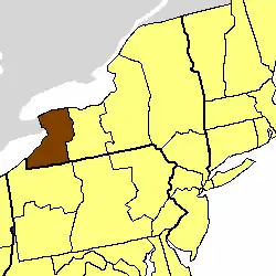 Location of the Diocese of Western New York