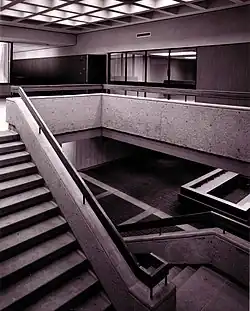 Denver General Hospital stairwell.
