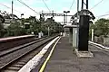 Eastbound view from the east end of Platform 2, August 2024
