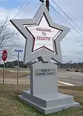 Eclectic's welcome sign