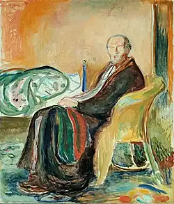 Self-Portrait with the Spanish Flu, 1919, oil on canvas, 150 x 131&nbsp;cm, National Gallery (Norway)