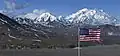 Eielson Visitor Center view with Brooks left of center