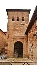 The Puerta de la Rauda, a former gate on the south side of the palace