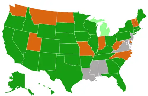 States holding regularly scheduled legislative and gubernatorial elections in 2020: &nbsp;&nbsp;Governor and all legislative chambers &nbsp;&nbsp;All legislative chambers &nbsp;&nbsp;A portion of legislative chambers &nbsp;&nbsp;None