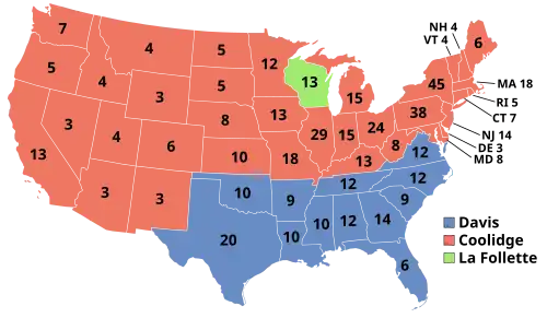 Robert M. La Follette won his home state of Wisconsin in 1924.