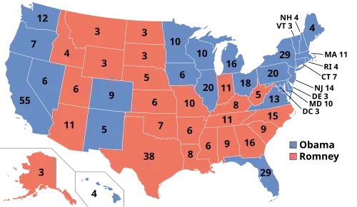 Colored map