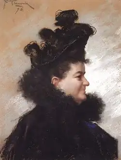 Portrait by Joaquín Vaamonde Cornide&nbsp;[es] (1896)