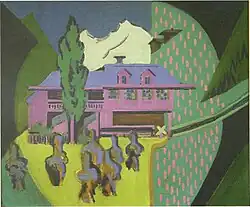 Violett House in Front of a Snowy Mountain, 1938