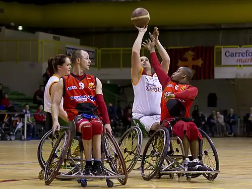 Image 5Image from the first pool tour of the Euroleague wheelchair basketball competition, 9 March 2012