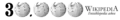 Basque Wikipedia's 30.000 article logo